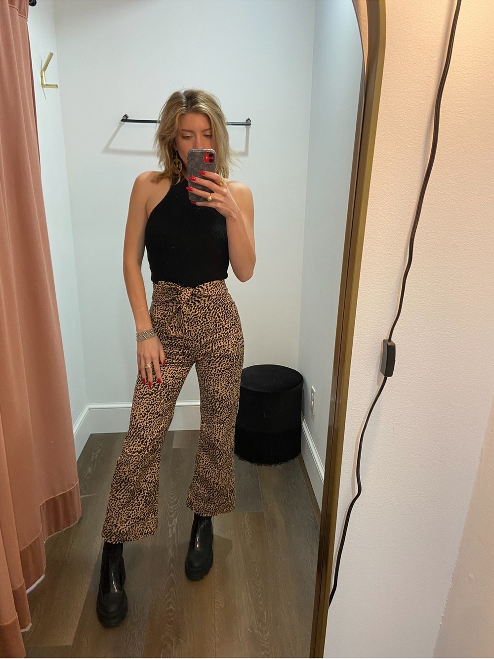 Ulla Johnson Wade leopard jeans